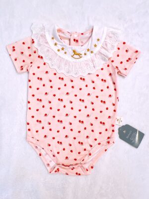 y1022 - Baby Girl Japan Style Doll Collar Cottoli Romper - 图片 22