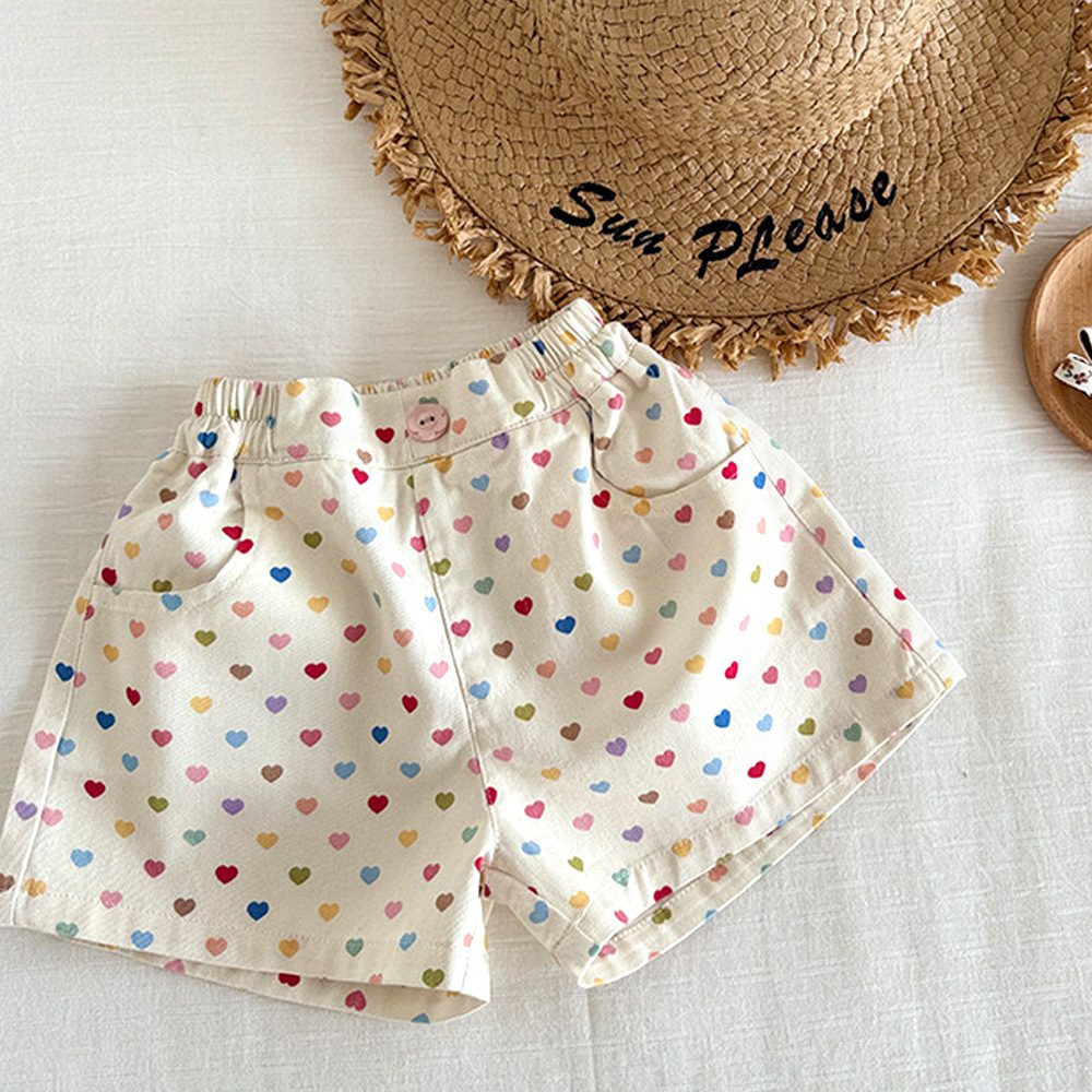y994 - Cute Heart Print Shorts - Image 6