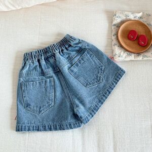 y995 - Korean Style Butterfly Jeans - 图片 3