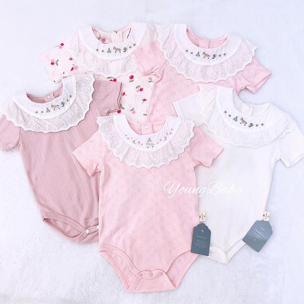 y1022 - Baby Girl Japan Style Doll Collar Cottoli Romper - Image 24