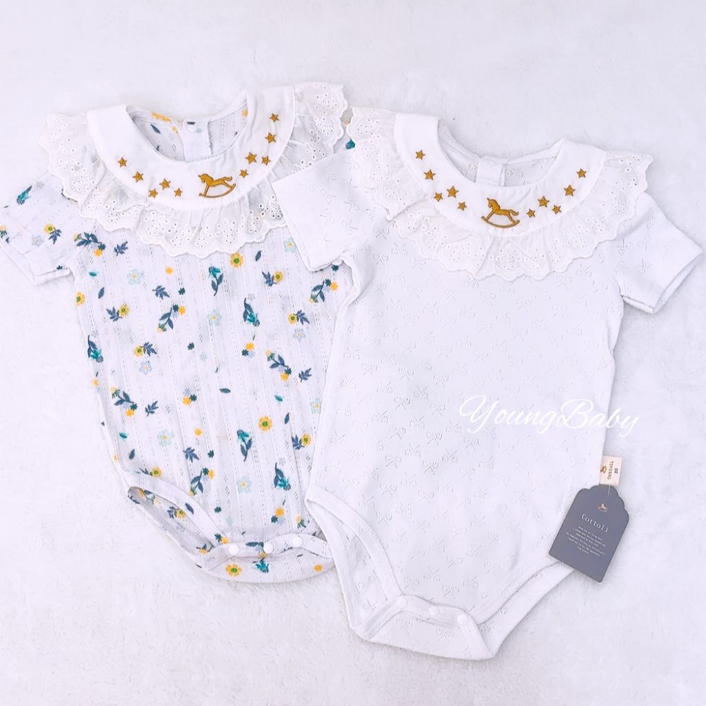 y1022 - Baby Girl Japan Style Doll Collar Cottoli Romper - Image 25
