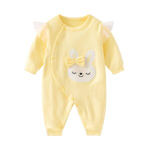 y1023 - Pink & Yellow & Purple Cute Bunny Long Sleeves Jumper - 图片 3