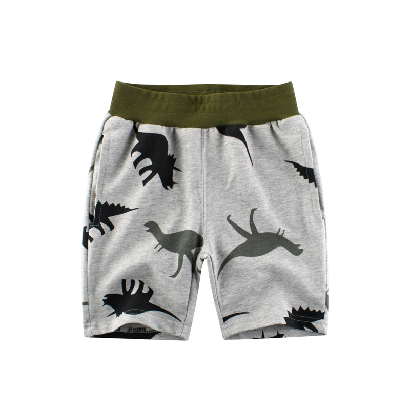 y1084 - Dinosaur Grey Short Pant - Image 1