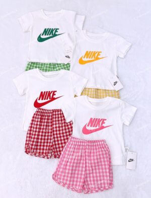 y1040 - Candy Plaid Pant Set - 图片 2