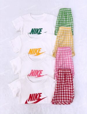 y1040 - Candy Plaid Pant Set - 图片 5