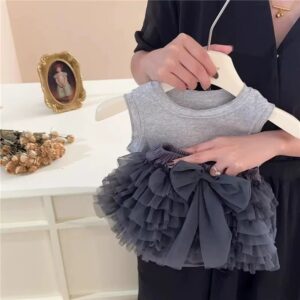 y1050 - Tutu Skirt Two-Piece Set - 图片 13