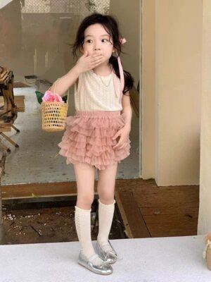 y1050 - Tutu Skirt Two-Piece Set - 图片 8