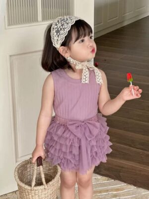 y1050 - Tutu Skirt Two-Piece Set - 图片 6