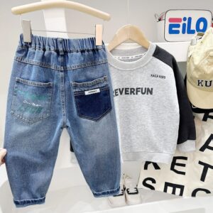 y1073 - Fashion Long Jeans - 图片 3