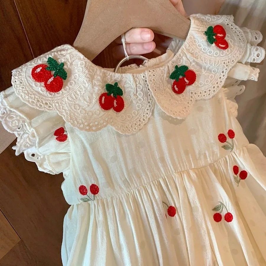 y1112 - Cherry Lace Dress - Image 2