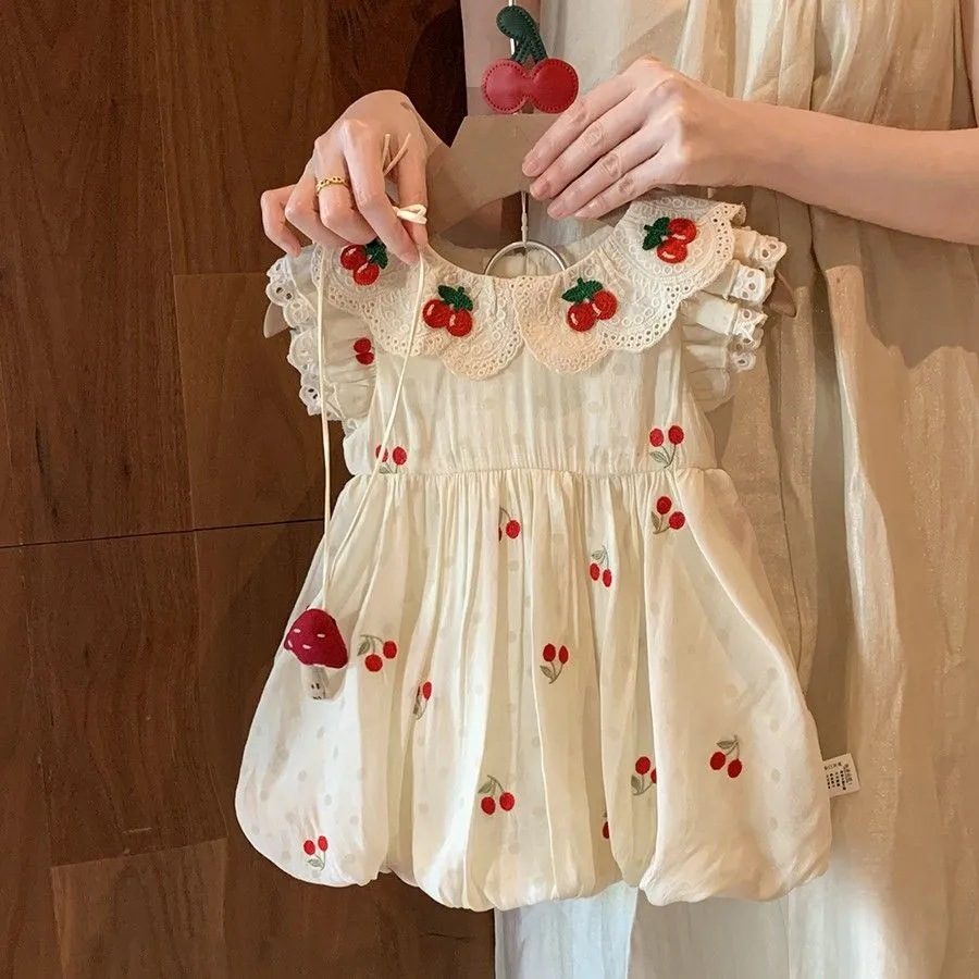 y1112 - Cherry Lace Dress - Image 1