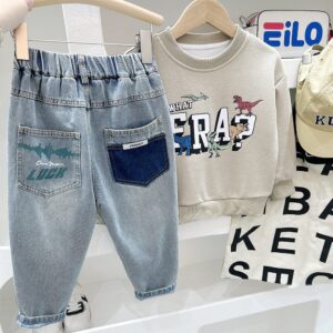 y1073 - Fashion Long Jeans - 图片 2