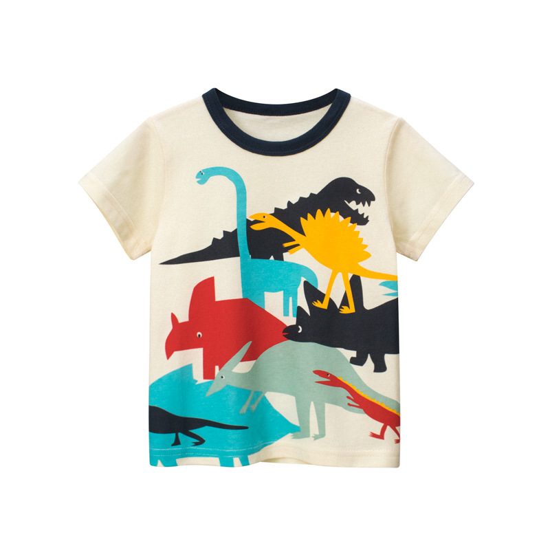 y1086 - Colorful Dinosaur T-shirt - 图片 1