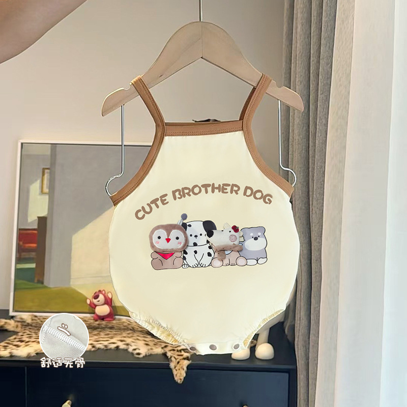 y1045 - 3D Cute Brother Dog Romper / Jumper - Image 5