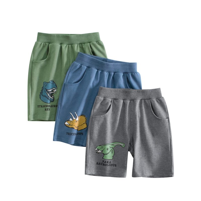 y1088 - 3 Color Dinosaur Short Pant - 图片 1