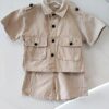 y1121 - Khaki Suit - Image 1