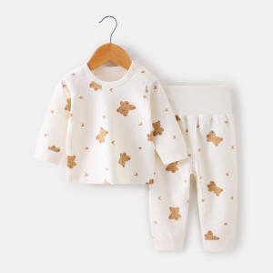y1141 - Cute Cartoon Hight Waist Pajamas Set