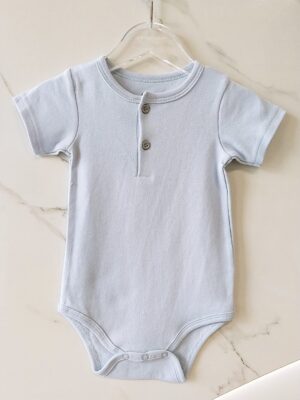 y1131 - Baby Boy & Baby Girl Button Romper - Image 7