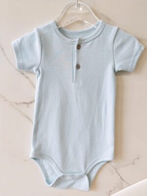 y1131 - Baby Boy & Baby Girl Button Romper - Image 8