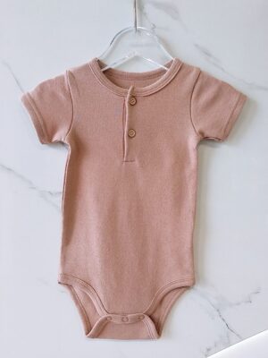 y1131 - Baby Boy & Baby Girl Button Romper - Image 10