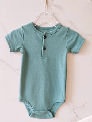 y1131 - Baby Boy & Baby Girl Button Romper - Image 12