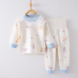 y1141 - Cute Cartoon Hight Waist Pajamas Set - 图片 11