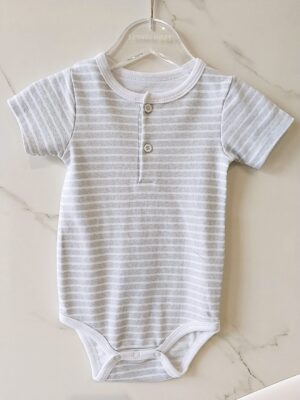y1131 - Baby Boy & Baby Girl Button Romper - Image 16