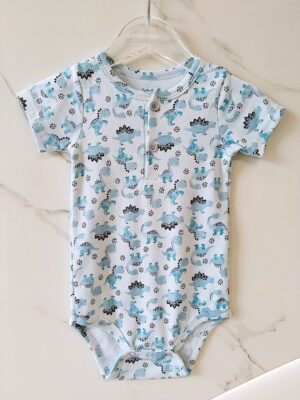 y1131 - Baby Boy & Baby Girl Button Romper - Image 17