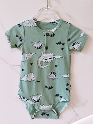 y1131 - Baby Boy & Baby Girl Button Romper - Image 20