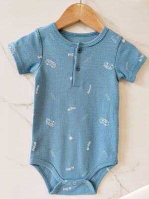 y1131 - Baby Boy & Baby Girl Button Romper - Image 23