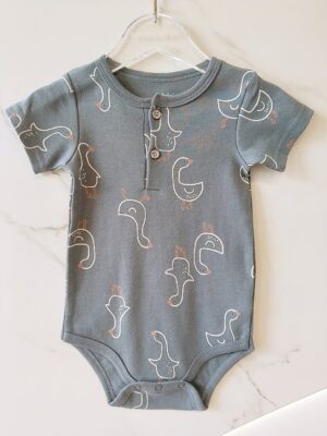 y1131 - Baby Boy & Baby Girl Button Romper - Image 26