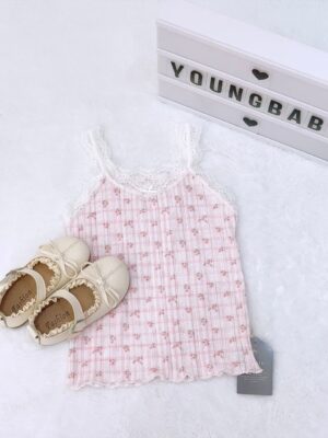 y1129 - Baby Girl Sweet Lace Vest - 图片 8