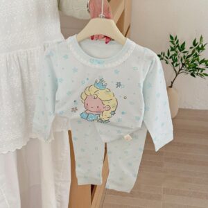 y1146 - Cartoon Lycra Pajamas Set - 图片 16