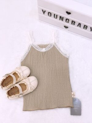 y1129 - Baby Girl Sweet Lace Vest - 图片 15