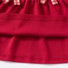 y1191 - Strawberry Plaid Ribbon Red Dress - Image 6