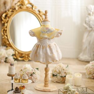 y1213 - CNY Premium Yellow Romper With Shawl - 图片 5