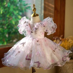 y1204 - Flower Fairy Princess Dress (Without Headband) - 图片 3