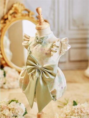 y1212 - CNY Premium Ribbon Flying Sleeves Romper