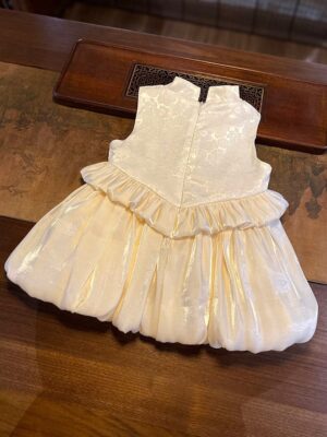 y1195 - CNY Premium Apricot Puffy Princess Dress - 图片 4