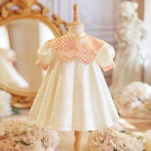 y1214 - CNY Premium Champagne Dress With Shawl - 图片 6