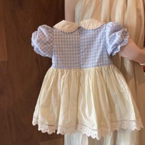 y1220 - Bunny Lace Plaid Dress - 图片 5