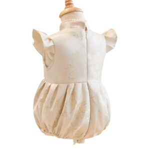y1211 - CNY Premium Flying Sleeves Pearl Romper - 图片 5