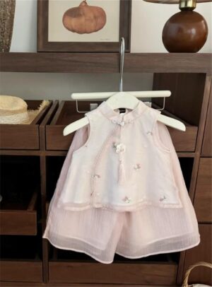 y1173 - CNY Strawberry Sleeveless Set