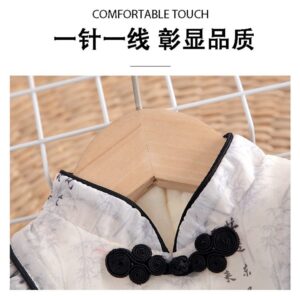 y1158 - CNY Chinese Style Flying Sleeves Dress & Romper - 图片 6