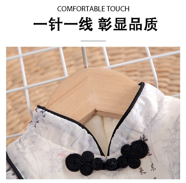 y1158 - CNY Chinese Style Flying Sleeves Dress & Romper - 图片 6