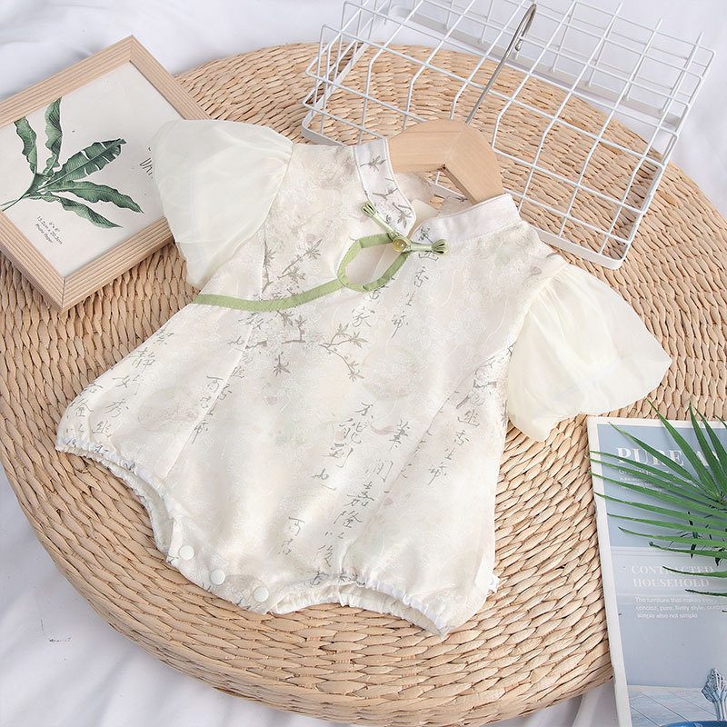 y1163 - CNY Beige Romper - 图片 3