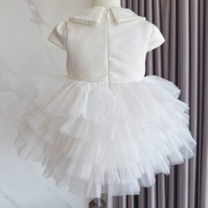 y1217 - Premium White Doll Collar Tutu Dress - 图片 3
