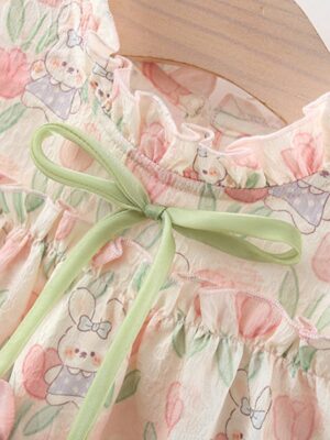 y1185 - Rabbit Pink Tulip Dress - 图片 2