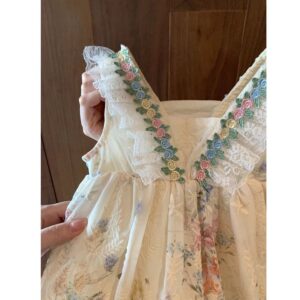 y1168 - Resort Style Floral Dress - 图片 2