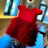 y1196 - CNY Premium Pink & Red Tutu Dress With Crown Headband - 图片 8
